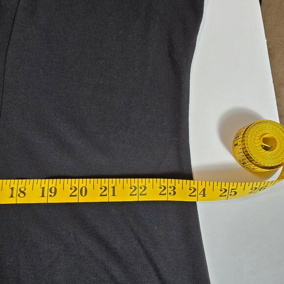 Lane Bryant Black Lace Up Long Sleeve Midi Dress Women’s Size 26 Plus Stretch - Picture 8 of 9